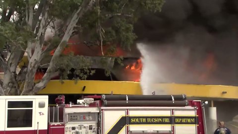 Abandoned motel in Tucson area catches on fire again following overnight blaze