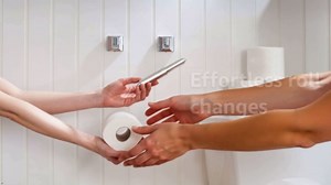 Sliver Paper Toilet Holder Replacement Rod Toilet Paper Holder Roller Stainless Steel Toilet Paper Holder Spring Loaded Holder Roller Toilet Spring Rod Bathroom Hardware