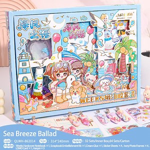 [Hot Item] Cartoon-Themed Gift Box Set with Notebook, Stickers, and Pen