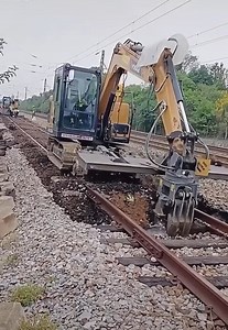 14K views · 32 reactions | Technology excavator remove concrete sleepers | Night Monster | Facebook