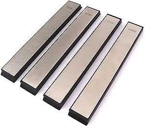 Diamond Sharpening Stone Set - CBRIGHT 4pcs Diamond Whetstone Knife Sharpener Sharpening Stone for Fixed-Angle Knife Sharpener