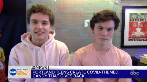 Portland teens create COVID-themed candy that gives back
