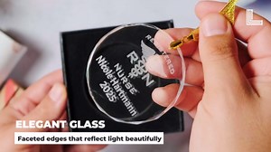 LaserGram Personalized Glass Christmas Ornament,Grasshopper, Custom Laser Engraved Gift Idea (Heart Shape)