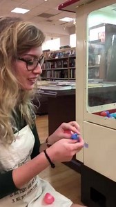 1K views · 43 reactions | We have a vintage arcade Fun Chicken  Machine. Win toys, candy, Free books for only a quarter! In this quick video, Emily meets Fun Chicken!!  Love her response. “OMG it’s worse then the Clown!” 嵐嵐嵐嵐嵐嵐嵐嵐嵐嵐嵐嵐嵐 | 321 Books | Facebook