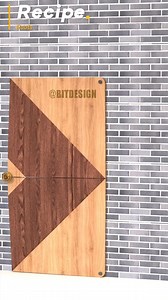 A clever folding wooden door design A semi-automatic barbecue grill design Design door lock transformed from bicycle turntabl A fence gate lock designed with Bitcoin elements | Recipe Roots