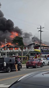 BREAKING NEWS: The Fire Service is on the scene in Subryanville dousing the flames that have engulfed the Mae's private school. (Video by Oneil Maxwell) | News Source Guyana