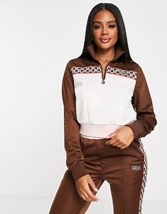 Fila retro track set in brown | ASOS