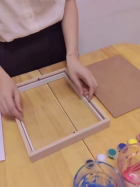 Diy Handprint Wooden Plaque,Make Gift By Yourself，8x10'' Handprint Plaque With Light , Gift Bag,Paintbrush,Pigment,Drawing Paper，Gift For Daddy/Dad/Grandpa/Papa, Personalized Gift For