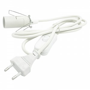 [Hot Item] European Salt Lamp Power Cord and 303 Switch and E12 Holder