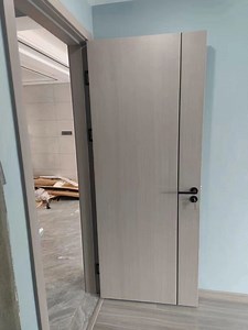 [Hot Item] Promotion Commercial Building Apartment House Room Interior MDF Door Flush Series Wood Veneer MDF Wooden Door