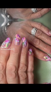 Biab infill with onestroke nail art £40 | NAIL Techniques