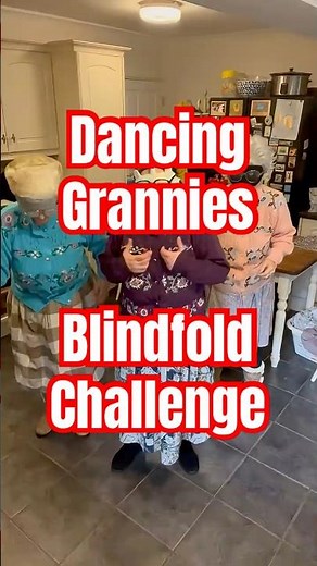 “Dancing Grannies Go All with the Blindfold Dance Challenge 😱😂”