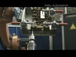 Kuka robot drilling sandcore castings