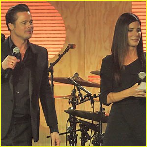 Brad Pitt Plays the Tambourine for Bruno Mars’ ‘Sex Machine’ at Make it Right Gala 2014 – Watch Now!