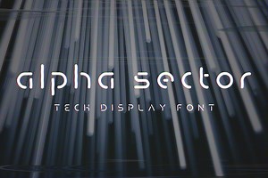 Alpha Sector - Tech Font, a Font by Medialoot