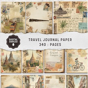 Travelers Notebook, Junk Journals Kits, Ephemera Papers Printable, Parchment Paper, Whimsical Pages - Etsy Canada