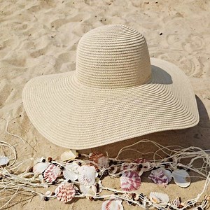 [Hot Item] Women Summer Wide Brim Straw Sunhat Ladies Hats Travel Sombreros Ci23435