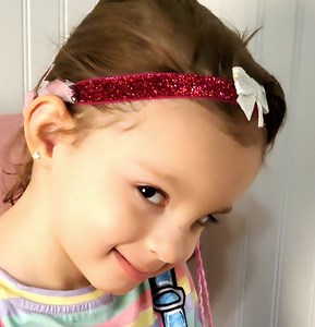 Deep Red Glitter Headband for Cochlear/hearing Aids 3 Interchangable Bows - Etsy