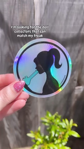 💅🍃😌 #coralstinyworld #stickers #holographic #nastygirl #matchmyfreak sticker collectors doll miniatures | Corals Glass