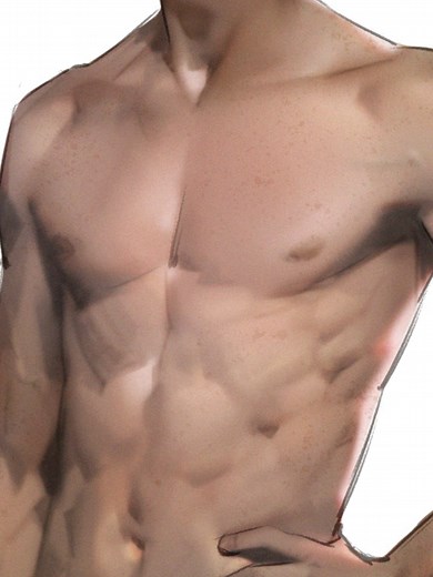 ฅ≽(•⩊ •マ≼ realistic male torso rendering tutorial drawing tips for digital artists from xiaohongshu ~ save and practice . follow for more art lessons and art ideas 💡 . . . credit: id EvanLee . #arttutorials #xiaohongshuart #绘画 #animeart #animearttutorial