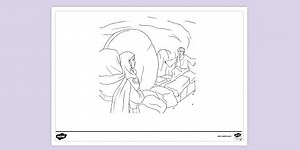 Easter Bible Colouring Page