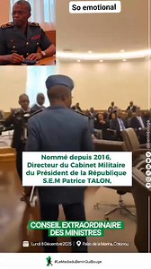 13K views · 309 reactions | This is so sad . Benin Republic military chief of staff, Bertin Bada, today attends council of ministers meeting after failed c0up. He l0st his wife during the att@ck on his home by the mutineers and receives consolation from the members of the council of state . | Innocent Tino | Facebook