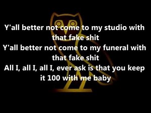 100 (One hunnid) - Drake ft. The Game (w/ Lyrics) - CDQ