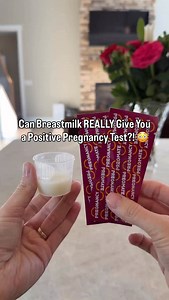 comparing FRESH vs FROZEN breastmilk pregnancy testing… 😬😬 full experiment just for science together to see if it’ll give me a positive or negative 🤰🏻 #pregnancytest #breastmilkpregnancytest #pumpingmom #breastfeedingjourney #pregnancyjourney test | From Mom to Mom