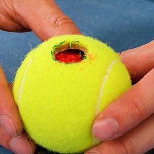 31K views · 89 reactions | Filling Tennis Ball With Color Powder | Awesome | Facebook