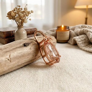 Silver Gemstone Necklace With Natural Morganite, Sterling Silver Pink Morganite Necklace, Soft Feminine Handmade Pendant Necklace Women Gift - Etsy