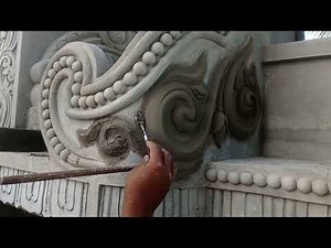 cement carving work...