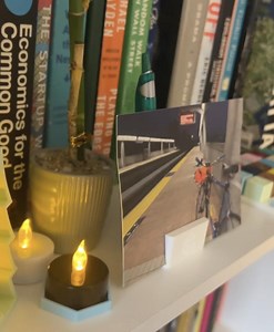 Desk Card Stand Marshmallow Christmas Card Snowflake - Coworker Gift Ideas - Etsy