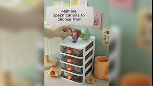 Storage Drawer Organizer,Makeup Organizer,Vanity Organizer, Compact Storage Organization Drawers,Clear Makeup Organizers and Storage Cases (Small)