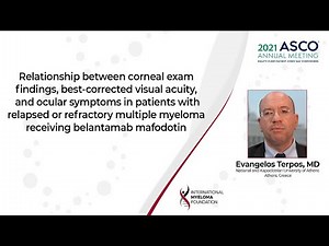 Ocular symptoms in patients with RR multiple myeloma receiving belantamab mafodotin