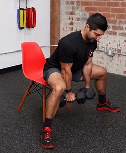 Seated Good Morning - Dumbbell - [P]rehab