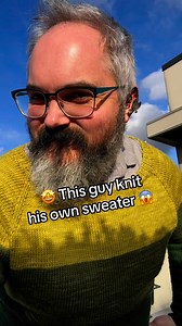 6.2K views · 387 reactions |  This guy knit his own sweater?! He even hand dyed the yarn! What do you guys think? #knitting #sweater #handdyedyarn #knittersoftiktok #merino | Yarn Dragon | Facebook
