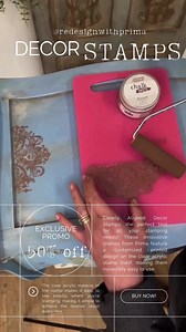 2.4K views · 44 reactions | Get ready to elevate your furniture with our Redesign with Prima Clearly Aligned Stamps - now at 50% off! ✨ These stamps are incredibly user-friendly and effortlessly add a touch of beauty to your furniture. If you haven't had the opportunity to try them yet, now is the perfect time to do so! Don't miss out on this chance! https://retail.redesignwithprima.com/product-category/decor-stamps/ | Re·design with Prima | Facebook