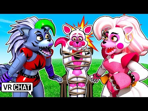 Glamrock Mangle MEETS Roxanne Wolf in VRCHAT