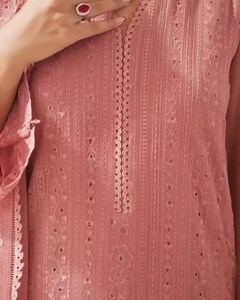 1.3K views · 21 reactions | This beautiful dress has work all over body  Colour is also soothing  Pre order Stitched unstitched both available Advance is required For queries and order please inbox Elegant String  | Elegant String | Facebook