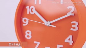 JENLYSTIME 8 Inch Vibrant Yellow Modern Wall Clock – Silent Non-Ticking, Bold 3D Numbers, Precise Quartz Movement | Decorative Desk & Wall Clock with Stand for Home, Kitchen, Bedroom, or Office