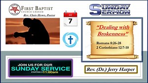 First Baptist Church Graham, NC Sunday" Worship Service, July 7, 2024 (CCLI # 940121) (CVLI # 505415826)