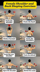 5.1K views · 206 reactions | Female Shoulder & Back Shaping Exercises—Build an Upright, Elegant Back! #homeworkoutpeach #womensfitness #sports #facebook #exercise #bodybuilding #girls #homeworkout #abs #workout | Whitney Taylor | Facebook