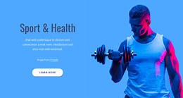 Sport and health - Template by Nicepage