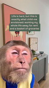 7K views | yes life is hard, but when I was a kid I definitely dreamed of working most of my life just to afford a one-bedroom unit and the basics at the supermarket | She's on the Money | Facebook