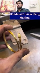 Handmade Snake Bangle Design #sachinkumar #machine #reactionvideo #tools #handmade #trendingjwellery #jwellery #goldplatedjewellery #trendingpost #snake #snakebangle | Sàçhíñ Kúmàr