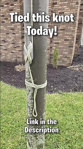 #America Flag Pole Rope Knot