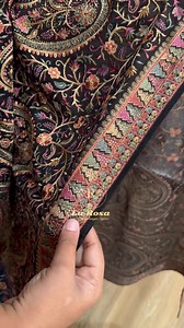 15 reactions | Premium partywear designer saree with Kashmiri work....