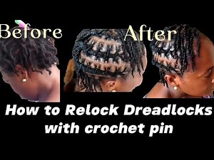 "How I Maintain Neat Crochet Dreadlocks at Home | Natural Hair Retouch Tutorial"