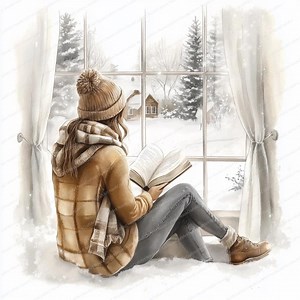 20 Christmas Illustrations Clipart | Watercolor Christmas Scene Clipart | High Quality Jpgs | Digital Download | Paper Craft | Junk Journal - Etsy