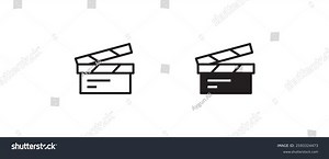 Video Icon Film Strip Vector Cinema Stock Vector (Royalty Free) 2593324473 | Shutterstock